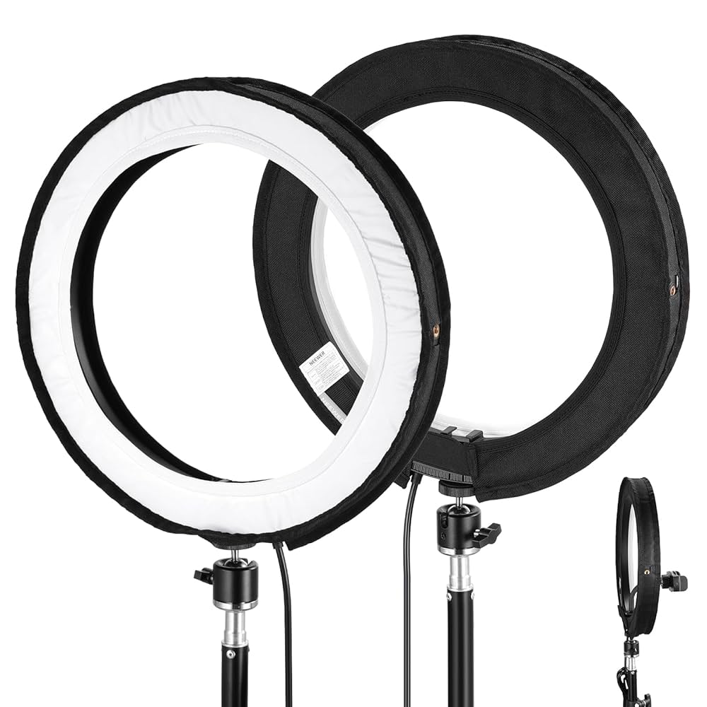 ごんた　新品未開封neewer LEDソフトリングライト Amazon | Neewer 14インチ 外側調光機能付きLEDリングライト